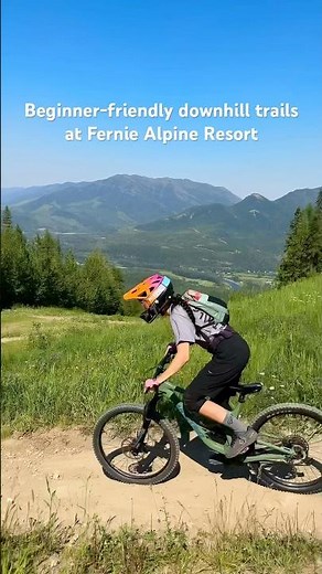 Check out the beginner-friendly DH bike trails at Fernie Alpine Resort. #ferniebc