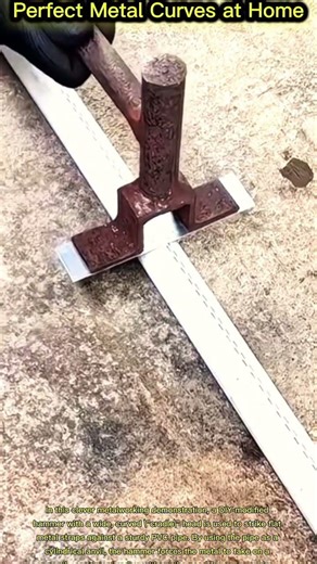 Perfect Metal Curves at Home: DIY Hammer & PVC Pipe Hack