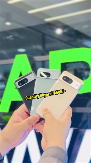 74500 Quantity Buyers 76000 Single piece Google Pixel 8 PTA Approved ✅ ✨ Laptop Wale Mega Outlet ✨ Jahan quality ho sachai ke saath 🤝 📍 Office No 15, 15th Floor, United Center, Saddar Karachi 📞 0341 2121 029 Khareedari ho itminaan aur bharose ke saath 🤍 #Laptop #LaptopWale #trending #viralviews #fyp