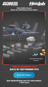 15K views · 13 comments | Cobra is taking to the skies with the NEW G.I. Joe Classified Series Cobra Rattler Ground Attack Jet! Your Mission: Back this exclusive HasLab project before time runs out! See HasbroPulse.com for full details! | Hasbro Pulse | Facebook
