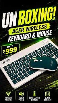 Acer Wireless Keyboard & Mouse Unboxing 🔥 Only ₹999 | Best Budget Combo 2026?