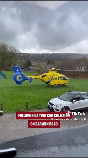 An awful update on yesterday's two car crash on Darwen Road, police are appealing for witnesses and dash cam footage, after one person has died and two more were seriously injured. Our thoughts are with their familes. Check our website for the full story #helicopter #airambulance #Bromleycross