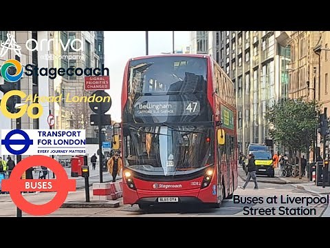 Buses At Liverpool Street Station