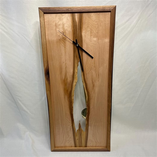 Handcrafted Pendulum Wood Wall Clock ( Quivira ) - Etsy