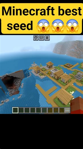 minecraft best seed don't miss the end #minecraft #shorts #shortsfeed #technogamerz