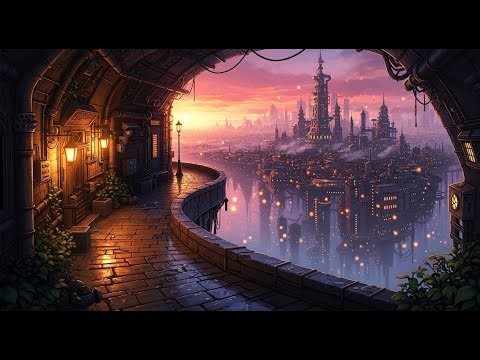 Rainy Steampunk Japan 🌧️ calming Lofi for [study ∘ focus ∘ rest] ☔