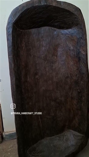 Hand-carved and naturally stunning Long Planter | Used by tribals of Northeast to dry their grains |