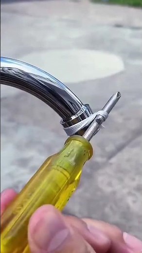 ​Genius Trick to Unscrew Stuck Faucet Aerators With String and Screwdriver