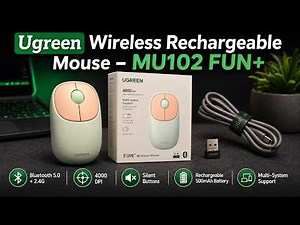 UGREEN Wireless Rechargeable Mouse: Silent, Dual Mode, 4000 DPI Ergonomic Mouse! #ugreen #mouse