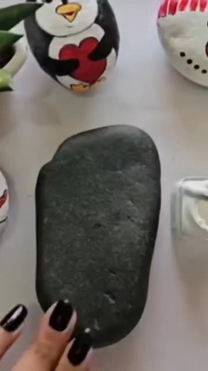 Gnome Painting on Rock 💕 | Little Rocks