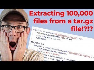 Using the archive R package to read and write tar.gz and other archive files (CC250)