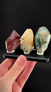 65 reactions · 6 comments | Wishing everyone a merry Christmas! Phantom quartz trio: hematite quartz, halloysite quartz, and chlorite quartz.  #crystals #quartz #gemstones | Spirit Nectar | Facebook