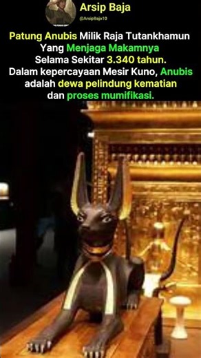 Sang Penjaga yang Tak Pernah Tidur: Misteri Patung Anubis #history #sejarah #edukasi