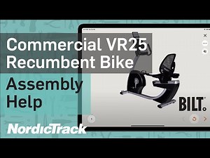 Commercial VR25 Recumbent Bike (NTEX89918.4): How To Assemble