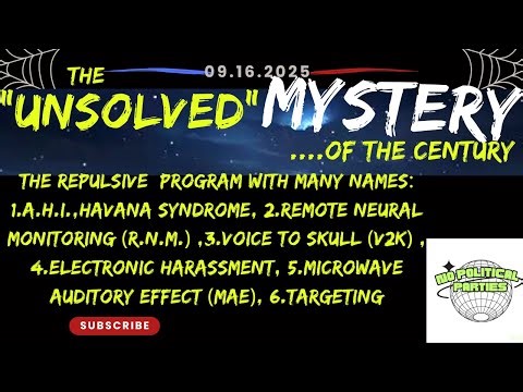 The "Unsolved" Mystery of The Century: The Repulsive Program With Many Names #v2k #elecharassment