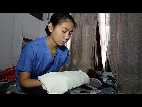 Chest Physiotherapy Procedure with Percussion, Postural Drainage and Vibration