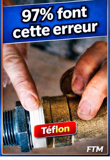 Comment poser du téflon correctement — le geste que personne ne te montre. Utilisation Ruban PTFE standard GEB #plomberie #bricolage #teflon #fixtamaison #astuceplomberie