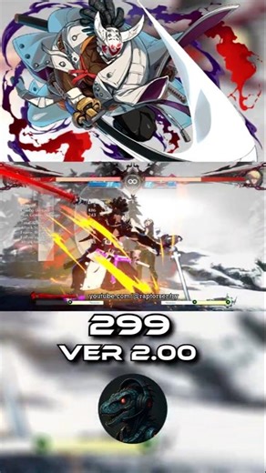 GG Strive Nagoriyuki NEW VER 2.00 11 Hit 299 Dmg Blood Rage Combo #ggstrive #ggst #nagoriyuki