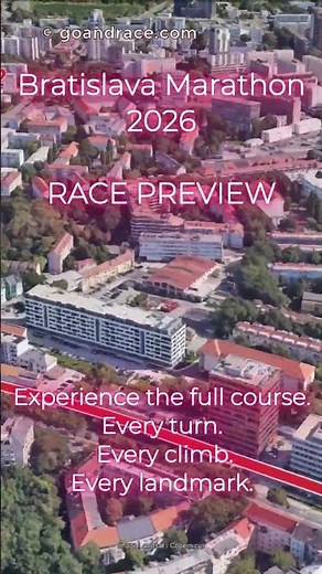 ČSOB Bratislava marathon 2026: Official 3D Course Preview