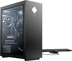 OMEN 25L Gaming Desktop PC, NVIDIA GeForce RTX 2060, 10th Generation Intel Core i7-10700F Processor, HyperX 16 GB RAM, 512 GB SSD and 1 TB Hard Drive, Windows 10 Home (GT12-0060, 2020), Shadow black