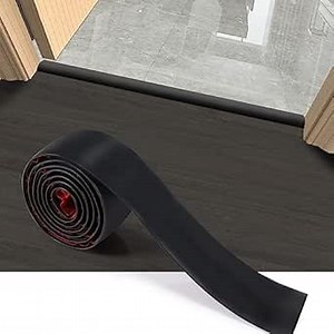 Floor Transition Strip, 3.3 Ft Self Adhesive Vinyl Flooring Transition Strips Wood to Tile Floor Divider Strip for Joining Floor Gaps Tiles Carpet Threshold Transition (1.58in W, Coffee)