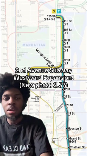 I actually woke up to this news actually. Basically to summarize, the NYS governor (Kathy Hochul) is demanding for a westward expansion of the Subway Avenue Subway Line (Today’s Q Train/Future T Train) to West Harlem (Manhattanville). While Subway expansions are usually a good idea, it seems like the MTA’s ways of doing it are very confusing, where they won’t integrate this idea in the current phase 2 project, which could result in this being built after the official phase 2 opens, but before ph