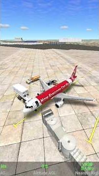 Pesawat Air Asia loading cargo #flightsimulator #shorts