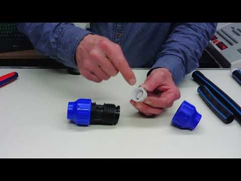 PE-Rohr - Erklärung der Beschriftungen und Verbinder einbauen