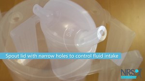 NRS Healthcare Feeder Cup with Handle with Narrow Spout Lid