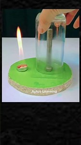 Lifting a heavy object with an inverted glass #shortsfeed #youtubeshorts #physicsexperiment