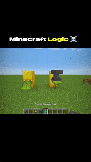 Minecraft Logic Be Like 🤯 #minecraft