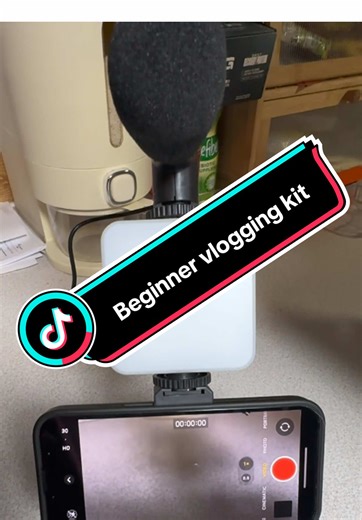 You don’t need fancy equipment to start creating content ✨ This 5-in-1 vlogging kit has the tripod, mic, light, and phone mount all in one. Perfect for TikTok, Reels, and everyday filming. ⚠️ iPhone 7 & newer will need a Lightning adapter for the mic. Budget-friendly and beginner-approved 🖤 #vloggingkit #contentcreatortools