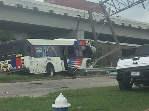 Major Houston Metro Bus Accident Downtown