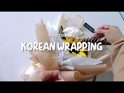 HOW TO WRAPP FELT FLOWER BOUQUET | TUTORIAL WRAPPING BUKET BUNGA FLANEL DENGAN KAIN SPUNDBOND