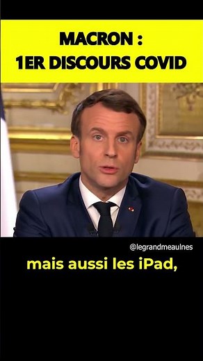 Macron - 1er discours COVID-19