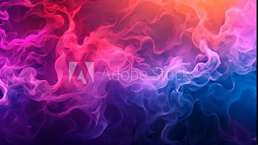 Blue, pink, and purple smoke blending in a dynamic swirl of colors, creating a vibrant and abstract background.