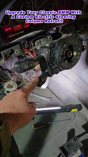 Upgrade Your Classic BMW With A Custom Electric Steering Column Retrofit