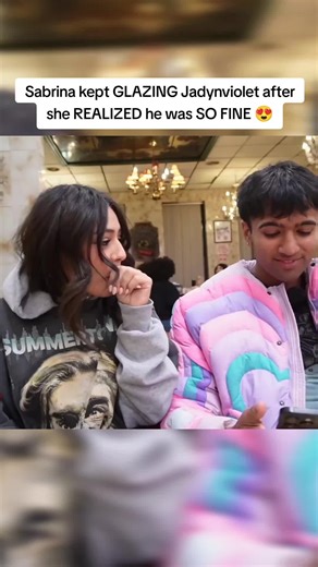Sabrina kept GLAZING Jadynviolet after she REALIZED he was SO FINE 😍 #jadynviolet #sabrinaalvarez #indiandrake #twitch #music