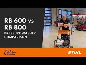 STIHL RB 600 vs. RB 800 Pressure Washer
