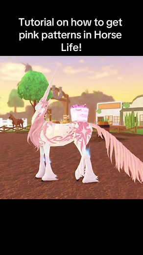White horses with pink patterns have my heart 💕 #roblox #robloxfyp #horselife #horse #horseliferoblox #sonarstudiosroblox #sonarstudios #fullrelease #robloxhorselife #tutorial #horsetutorial #robloxtutorial #pinkhorse #pinkunicorn #pinkhair #robloxhorsegame #pink