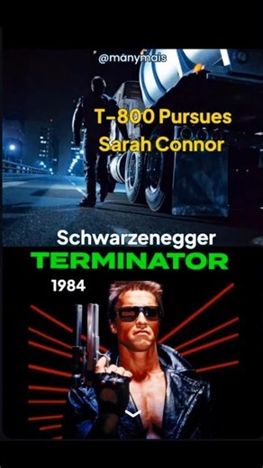 TERMINATOR (Schwarzenegger - 1984) - T-800 pursues Sarah Connor