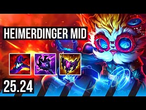 HEIMERDINGER vs SYLAS (MID) | 65K damage | EUW Master | 25.24