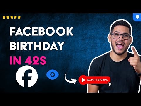 How to CHANGE the BIRTH DATE on FACEBOOK in 42 S