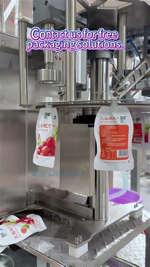 Spouted Pouch Juice Packaging Machine | Automatic Liquid Filling System