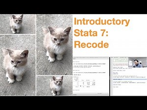 Introductory Stata 7: Recode a continuous variable to a categorical variable