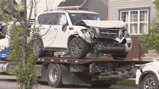 Seven-vehicle crash ends with SUV striking house in SW Calgary