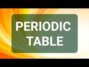 Periodic Table - 6th Grade Education For Kids