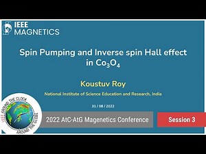 Koustov Roy: Spin Pumping and Inverse spin Hall effect in Co3O4