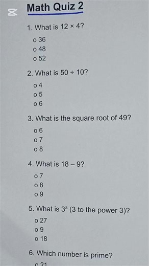 Challenge Your Knowledge with this Math Quiz