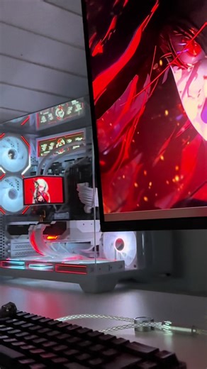 FO32U2 OLED, 9070XT OC, 5 5600, TRYX SE ARGB, 32 GB RAM, Lian-Li Fans #gaming #oled #gamingsetups #pc #rgb